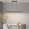 Mikeru 80cm Lineare Pendelleuchte, Ferngesteuerte LED Esstischlampe 3000k/4500k/6500k mit Memory Funktion 10% bis 100% Dimmbar Hängende Lampe Esszimmer für Konferenzsaal, Bar, Kaffeehaus