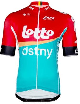 SGCIKER 2024 Herren World Tour Team LOTTO Dstny Radtrikot, kurzärmliges atmungsaktives Radtrikot MTB-Fahrrad Bekleidungs Hemd (3XL)