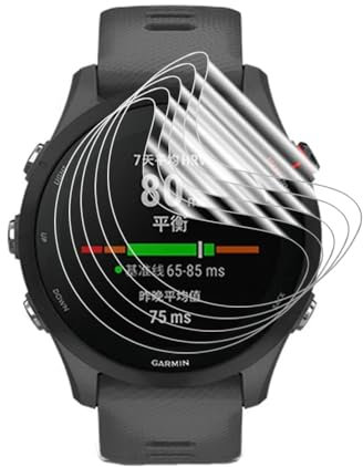 Renwox 5pcs Película hidrogel Protector de pantalla para Garmin vivoactive 4 Smartwatch Película tpu de protección transparente flexible de alta definición [sensible al tacto]