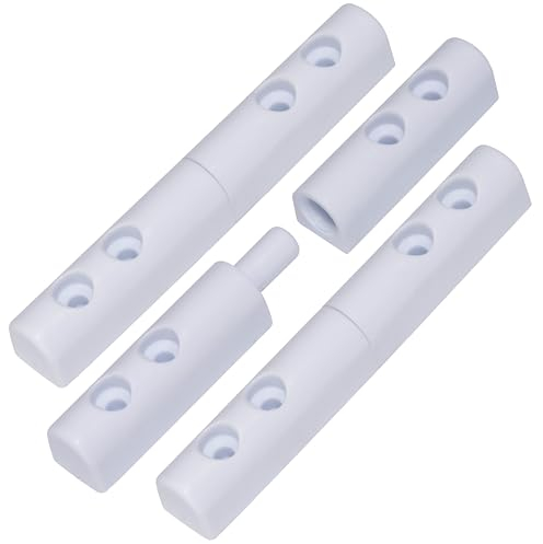 AERZETIX - C73751 - Juego de 3 Bisagras de atornillar 100x14x15mm para marco de mosquitera de puerta y ventana - en plástico - color blanco - insectos mosquitos moscas abejas avispas