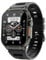 Heart Rate Smartwatch Men Sleep Blood Pressure 1.96 Activity Tracker Smart Watch Waterproof Outdoor 100+ Sports Mode Fitness Tracker Watches Man Silicone Bluetooth Call for ios Android (Black)
