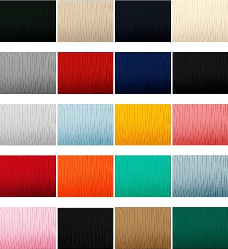 KBBB Gummiband Gummibänder zum Nähen Breit 4mm /5mm / 8mm / 10mm / 15mm / 20mm / 25mm / 30mm / 35mm / 40mm / 45mm / 50mm Gummilitze für Hosengummi Lange 5 m