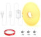 RYE 230V Direktanschluss COB LED Neon Streifen, Mit Schalten und Dimmen, 360LEDs/M, Outdoor Wasserdicht IP65, für Küche,Badezimmer, 4M Strip Band 3000K Warmweiß Mit Doppelseitig Klebend und Klammern