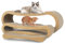 Fluffydream 3 in 1 Cat Scratcher Cardboard - Scratching Board Furniture Protector, Scratching Post, Beds for Indoor Cats, Infinity Shape, X-Large