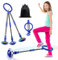 Ambolio Blinkender Sprungball,Faltbarer Flash Jumping Ball,Springender Ball,Knöchelsprungball Glühender Springender Ball Blinkender Sprungball Spielzeug für Kinder und Erwachsene(Blau)