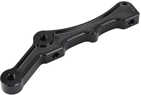 accessory Supporto pinza freno radiale Supporto pinza freno a disco anteriore compatibile con rotori Touring Sportster XL Softail da 11,5 e 11,8(All black)
