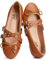 Trary Mary Jane Shoes Damen Memory Foam Ballerinas Schuhe für Frauen 2025, Mary Jane Flache Schuhe Schwarz Braun Silber, Braun, 43 EU