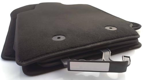 Fußmatten passgenau für Ford Ranger (2012>2023) Velours Matten Automatten Schwarz Wetterfest Strapazierfähig Original Qualität 4-teilig