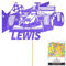 Personalised F1 Motor Racing Car Glitter Cake Topper - Bright Blue Custom Age & Name Glitter Cake Decoration and Sprinkles - Happy Birthday Decorations - Personalised Toppers for Cakes by Cakeshop