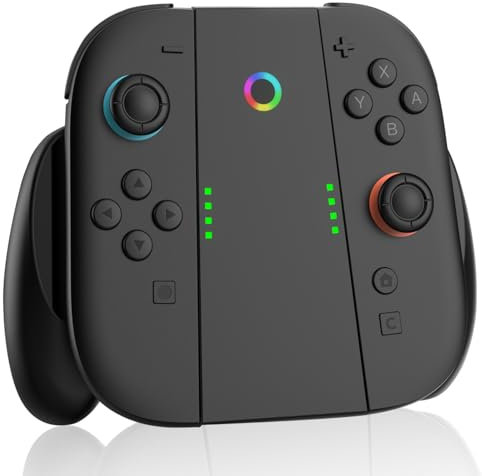 LONGYI Manette de Charge pour Switch 2, Design Ergonomique Résistant à l'usure Poignée de Confort Compatible avec Switch 2 Console Joy-Con Controller
