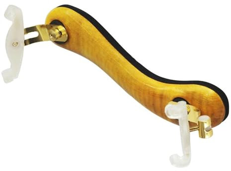 Violine Schulterstütze Instrument Teile Verstellbares Schulterpolster für Violine professionelles Zubehör für Saiteninstrumente 1/2 1/4 3/4 4/4 schwarz gepolstert(1-2 1-4)