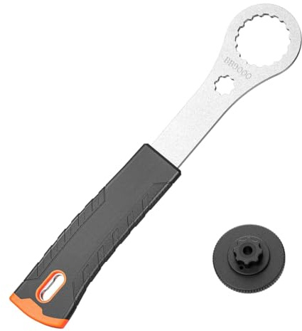 Bicycle Bottom Bracket Tool - Bottom Bracket Removal Install Tool Compatible with Shimano Hollowtech II/BB9000, BBR60,12X46MM - BB Remover with Crank Cap Wrench