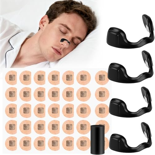 Nasenpflaster Magnet Nose Strips Schnarchstopper - 60 Stück Nasenstrips Anti Schnarch, Magnetische Nasenpflaster, Nasen Magnet Nasal Strips für Besser Atmen, Nasenklammer Gegen Schnarchen