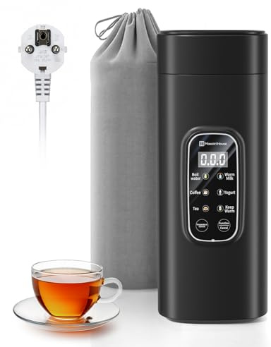 Maestri House Bollitore da viaggio 550 ml, 6 impostazioni di temperatura
