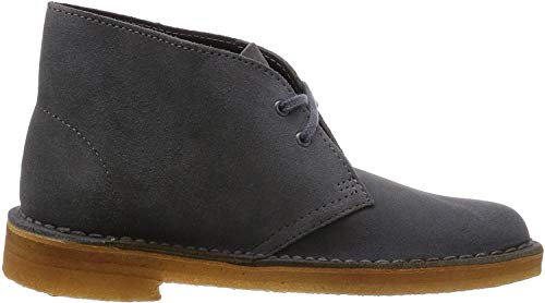 Clarks Originals Desert, Stivali Donna, Grigio (Dark Grey), 40 EU