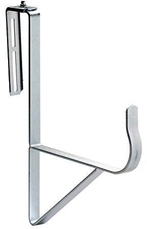 Alba Krapf 27750 Balkonkastenhalter Schwerlast Blumenkastenhalter,silber