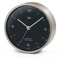 Barigo Quarz-Uhr Pentable Messing vernickelt matt Ø10cm