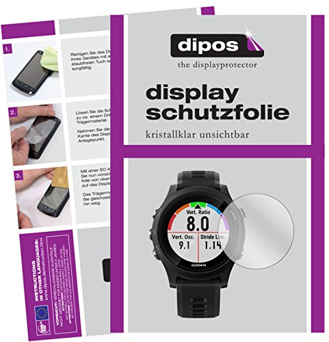 dipos 6x Clear Screen Protector for Garmin Forerunner 935 | Ultra-Thin, HD Clear, Protection Film, Perfect Fit, Anti-Scratch, Bubble-Free, Case-Friendly, Fingerprint Compatible