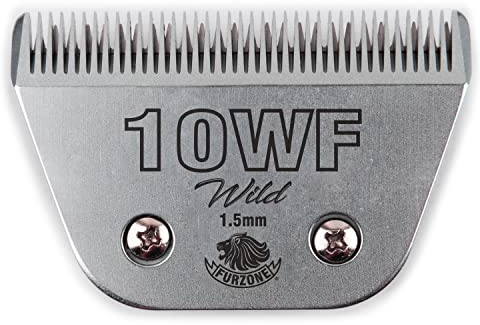 FURZONE Detachable Blade - Size 10WF Wide Blade 1/16, Made of Extra Durable Japanese Steel, Compatible with Most Andis, Oster, Wahl A5 Clippers