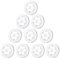 Criacr Motion Sensor Light, 10 Pack Stick-on Under Cabinet Lights with Removable Magnet, Battey Powered Cordless Closet Lights, Auto On/Off, for Wardrobe, Closet, Hallway, Kitchen, Stairs (White)