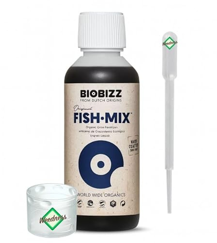 Weedness BioBizz Bio Fish Mix 250 ml. - Naturdünger Grow Anbau Indoor Tomaten Flüssig Orchideen Bonsai Bio Organischer NPK