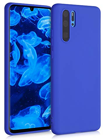 kwmobile Hülle kompatibel mit Huawei P30 Pro Hülle - weiches TPU Silikon Case - Cover geeignet für kabelloses Laden - Baltik Blau