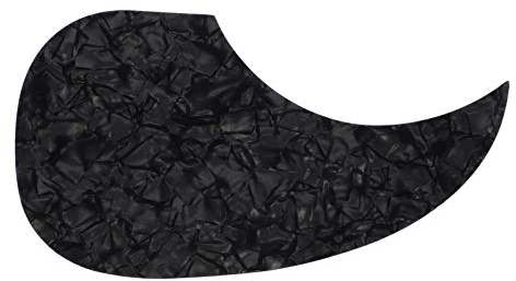 Pickguard für Gitarren-Pickguard (kratzfest), selbstklebend, für 40/41 Zoll Akustikgitarre, Schwarz