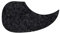 Pickguard für Gitarren-Pickguard (kratzfest), selbstklebend, für 40/41 Zoll Akustikgitarre, Schwarz