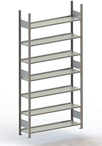 Meta - Steckregal 2500x1250x300 mm verzinkt Fachlast 80 Kg