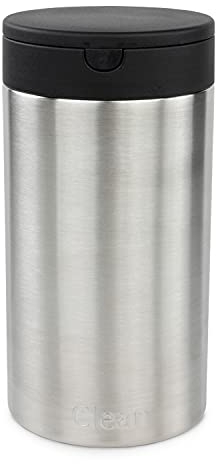 Spectrum Disinfecting Wipes Container with Push Button Lid - Refillable Dispenser for Bathroom, Kitchen, Classroom, Countertop, & Home - Stainless Steel & Rust-Resistant Disinfectant Wipes Holder