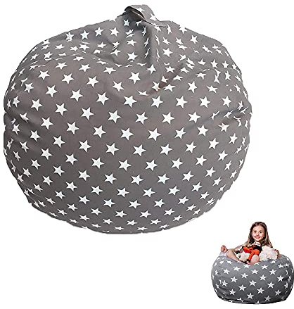Spielzeug Aufbewharungstasche, Plüsch Sitzsack Kissen, Kuscheltier Aufbewahrung, Aufbewahrungstasche Sitzsack, Bequem, Weich, Langlebig, Geeignet für zum Lesen und Aufbewahren von Spielzeug
