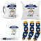 mundohuevo Mega Regalo Personalizado Divertido Futbol. Ser del Madrid Mola un Huevo. Taza, cojin, libreta, boli y Trio de Calcetines