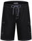 APTRO Herren Badehose Lang Schnelltrocknend Boardshorts Sommer Badeshorts Urlaub Freizeit Short mit Innenhose Cargo Schwarz MK129 L