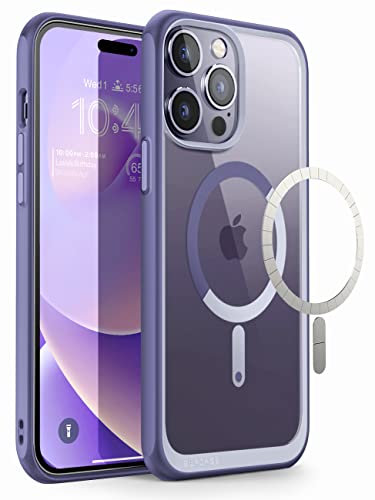 SUPCASE Unicorn Beetle Mag Series Case for iPhone 14 Pro Max (2022 Release) 6.7 Inch, Premium Hybrid Protective Clear Case Compatible with MagSafe (Mauve)