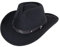 KorhLeoh Damen Mode Western Cowboy Hut mit aufrollbarer Krempe Filz Cowgirl Sombrero Caps, Schwarz , M