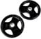 Equipped Gym - Olympic Tri Grip Weight Plate Set 1.25kg - 25kg. 2 Cast Iron And Rubber Coated Weights For Weight Lifting Gym Equipment For Home & Commercial Use For Both Men And Women (2x 15kg)