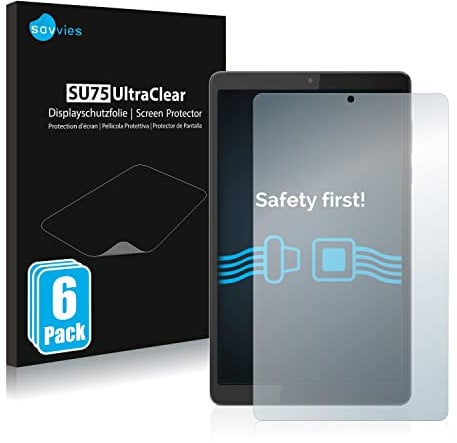 Savvies 6 Pack Screen Protector compatible with Lenovo Tab M8 (4th Gen.) Protection Film Clear