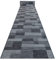 Modernen Preiswert Antirutsch Läufer Icona Grau, Anti Rutsch Teppich rutschfest Brücke Meterware für Küche Wohnzimmer, dauerhaft, 120x400 cm