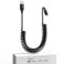 Coiled Lightning Cable, Apple Carplay Cable& MFi Certified, Short Retractable Charging Cord with Data Transmission for iPhone/iPad/iPod