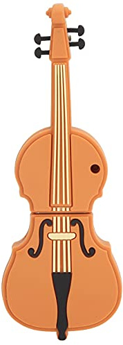 Belle clé USB en forme de violon pour amateurs de musique, clé USB portable pour données et belle clé en forme de violon (64 Go)