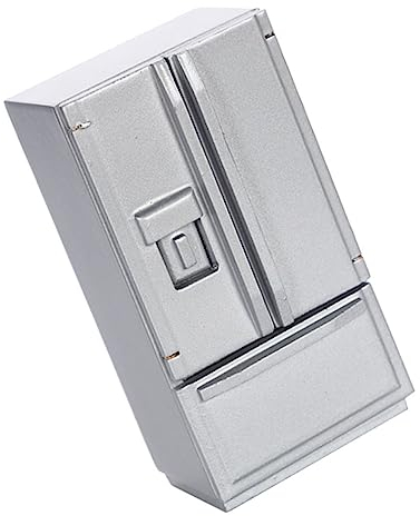 Zerodeko Modelo De Refrigerador Juguetes Antiguos Nevera Pequeña Refrigerador Retro Mini Muebles Mini Refrigerador Mini Congelador Nevera Retro Mini Juguetes De Madera Mini Nevera Miniatura