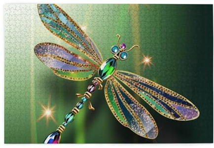 Holzpuzzle Juwel Libelle Druck Puzzle 1000 Teile Personalisiertes Bilderpuzzle Familie Dekoration Puzzle für Erwachsene Familie Hochzeit Abschluss Geschenk
