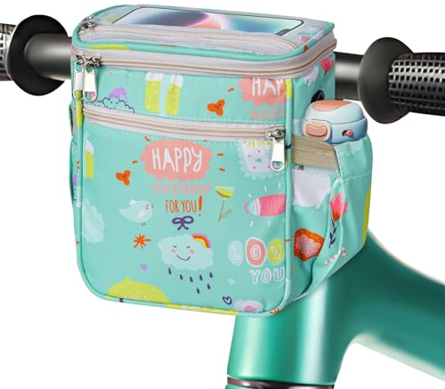SUPRBIRD Lenkertasche Kinder,Fahrradtasche Kinder mit Schultergurt,Aufbewahrungstasche für Kinderwagen,Scooter Tasche,Fahrradkorb für Kinderdreirad,Scooter,Kinderfahrrad