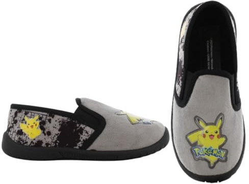 Leomil Pokémon Hausschuhe Kinder, Pantoffeln Jungen | Kinderhausschuhe, Hausschuhe Jungen, Ideal für Kindergarten oder Zuhause, Pokémon 30 Years, Geschenk