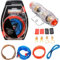 SPORWAY Endstufe Kabel Set: 10GA Kfz Verstärker Kabelsatz, 1500w Installations Car Verstärker Kabelset, Anschluss Set Auto Verstärker Kabel Set, Subwoofer Kabel Set Endstufe Kabel Car Audio Wire