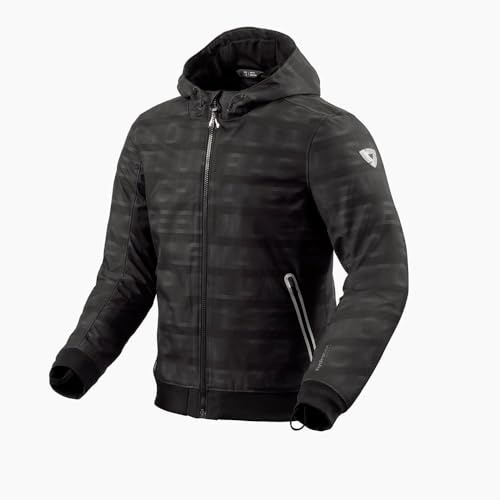 Revit Saros WB Letters Motorrad Textiljacke, schwarz/anthrazit/rot, XL