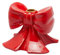 EDG - Enzo De Gasperi Porta Candela Fiocco Rosso di Natale 13x13xH11 cm