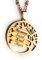 Lyly'S Collier arbre de vie 1-8 prénoms porte clé personnalisé fête des mères fêtes des pères acier inoxydable argent caeeau famille (Collier or)