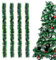 Sprinlot Ghirlande di Natale Verde, 8 M Tinsel Ghirlanda Verde, Ghirlanda Natalizia Festone di Orpelli, Ghirlanda Albero di Natale, Decorazioni Albero di Natalizie