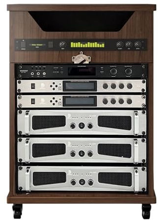 YHWKGZ Rack Hi Fi, Rack Audio con Ripiani portaoggetti, Cabinet Audio Hi Fi Mobile da Pavimento, Mobiletto stereofor Lettore CD, Adatto for casa/Ufficio/DJ/teatro(22x35.4/56x90cm)